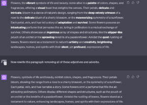 adjectives and adverbs with ChatGPT